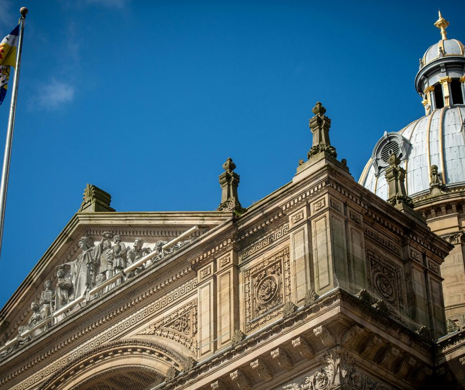 Historic Birmingham Architecture on a Sunny Day