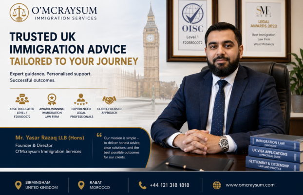 O’Mcraysum Immigration Services: Trusted UK Immigration Experts Led by Mr. Yasar Razaq